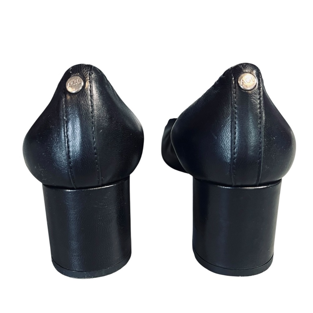 AGL Attilio Giusti Leombruni Women’s Sz 7.5 Black Leather Classic Cap Toe Pump - Picture 8 of 12